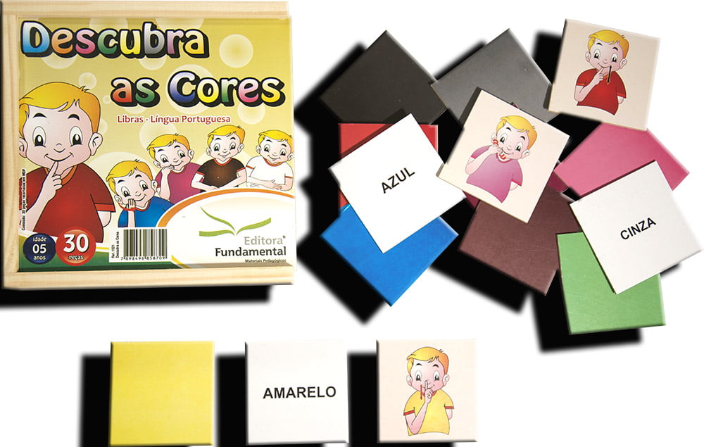 Descubra as cores em libras